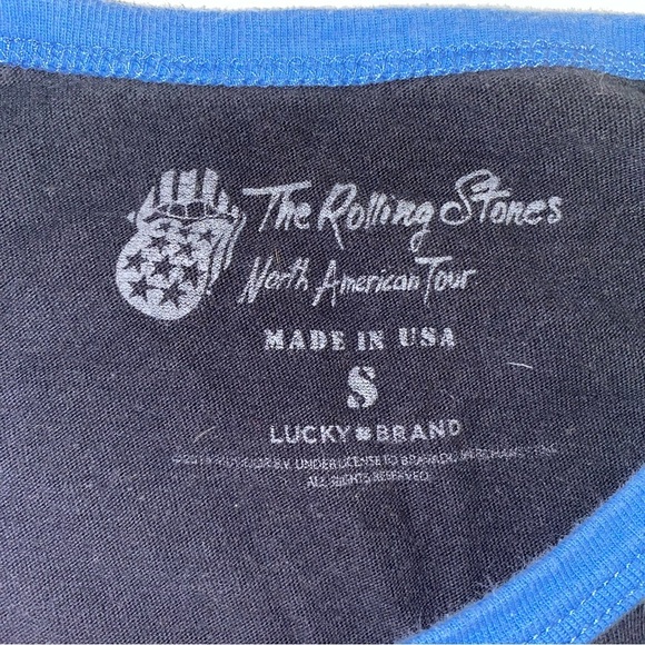 Rolling Stones North America Tour Lucky Brand Small Mouth American Flag Logo Tee - Picture 4 of 12